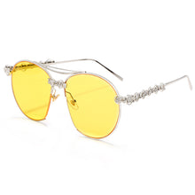 Load image into Gallery viewer, Diamond Pilot Sunglasses Women 2023  Oversized Sunglasses Men Femal Eyewear Vintage Round Glasses Shades UV400