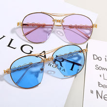 Load image into Gallery viewer, Diamond Pilot Sunglasses Women 2023  Oversized Sunglasses Men Femal Eyewear Vintage Round Glasses Shades UV400