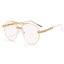 Load image into Gallery viewer, Diamond Pilot Sunglasses Women 2023  Oversized Sunglasses Men Femal Eyewear Vintage Round Glasses Shades UV400