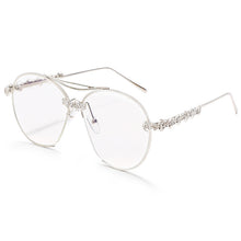 Load image into Gallery viewer, Diamond Pilot Sunglasses Women 2023  Oversized Sunglasses Men Femal Eyewear Vintage Round Glasses Shades UV400