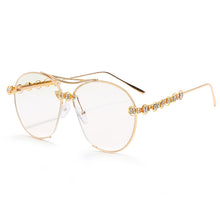 Load image into Gallery viewer, Diamond Pilot Sunglasses Women 2023  Oversized Sunglasses Men Femal Eyewear Vintage Round Glasses Shades UV400