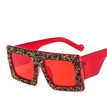 Load image into Gallery viewer, Diamond Square Sunglasses Women  Oversized Frame Rhinestone Men Sun Glasses Female 2023 Vintage Shades UV400