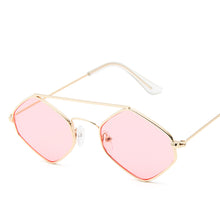 Load image into Gallery viewer, Diamond Sunglasses Women Retro Metal Double Beam Wild Eyeglasses Polygonal Ocean Glasses