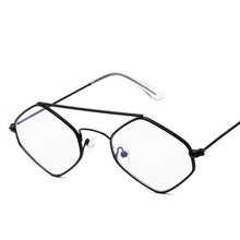Load image into Gallery viewer, Diamond Sunglasses Women Retro Metal Double Beam Wild Eyeglasses Polygonal Ocean Glasses