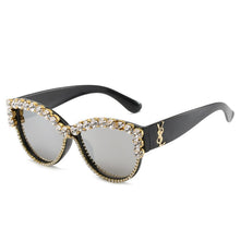 Load image into Gallery viewer, Diamond Women Sunglasses Crystal Shades Cat Eye Female Eyewear Handmade Ladies Girls Sun Glasses Gafas Oculos Feminino