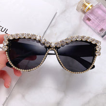 Load image into Gallery viewer, Diamond Women Sunglasses Crystal Shades Cat Eye Female Eyewear Handmade Ladies Girls Sun Glasses Gafas Oculos Feminino