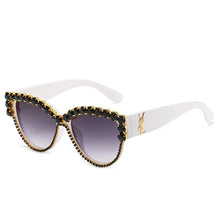 Load image into Gallery viewer, Diamond Women Sunglasses Crystal Shades Cat Eye Female Eyewear Handmade Ladies Girls Sun Glasses Gafas Oculos Feminino