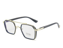 Load image into Gallery viewer, Double Bridge Square Anti-blue Light Glasses Women Men Vintage Black Clear Computer Glasses Oversize Frame Eyeglasses