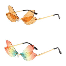 Load image into Gallery viewer, Dragonfly Wings Sunglasses Women Double Lens Spectacles Party Prom Styling Glasses Gafas De Sol