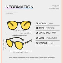 Load image into Gallery viewer, Driver&#39;s Glasses Night Vision Polarized Men Glasses Brand Designer Round Yellow Lens Driving Sunglasses Man Eyewear