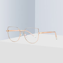 Load image into Gallery viewer, Eyeglasses Frame for Women Stylish Eyewear Cat Eye Full Rim Alloy Prescription Glasses Frame Spectacles