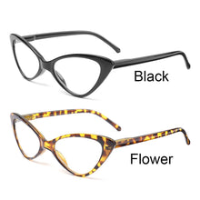 Load image into Gallery viewer, Eyeglasses Women&amp;Men Ultra-Light Clear Lens Magnifying Eyewear Reading Glasses Cat Eyes Presbyopia Eyeglasses