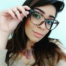 Load image into Gallery viewer, Eyewear Frames Women Shiny Black Cat Eye Glasses Frame Brand Designer Vintage Spectacles Optical Glasses Without Diopter