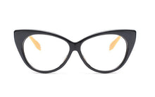Load image into Gallery viewer, Eyewear Frames Women Shiny Black Cat Eye Glasses Frame Brand Designer Vintage Spectacles Optical Glasses Without Diopter