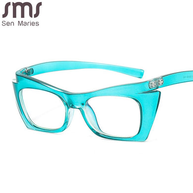 Eyewear Rectangle Eyeglasses Women Men Square Glasses Frames Spectacle Cat Eye Optical Frame