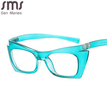 Load image into Gallery viewer, Eyewear Rectangle Eyeglasses Women Men Square Glasses Frames Spectacle Cat Eye Optical Frame
