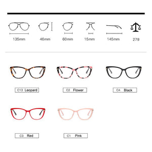 Female Frame Optical Eyeglasses Full Rim Women Prescription Glasses Frame Woman Colorful Spectacles Designer Brand