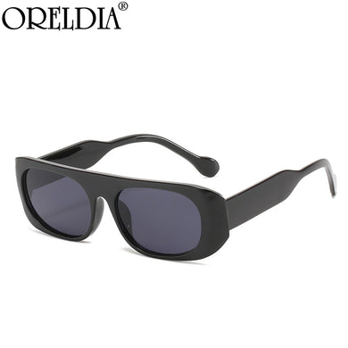 Flat Top Oversized Sunglasses Women Men Retro Big Frames Sun Glasses Shades Eyewear Lady Brand Designer Eyeglasses UV400