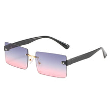 Load image into Gallery viewer, Frameless Sunglasses Square Rimless Women Jelly Brand Designer Eye Wear Glasses Rivet Ocean Glasses Zonnebril Dames