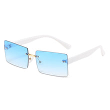 Load image into Gallery viewer, Frameless Sunglasses Square Rimless Women Jelly Brand Designer Eye Wear Glasses Rivet Ocean Glasses Zonnebril Dames