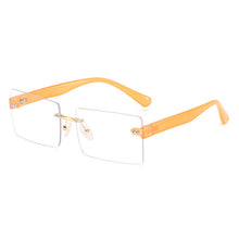 Load image into Gallery viewer, Frameless Sunglasses Square Rimless Women Jelly Brand Designer Eye Wear Glasses Rivet Ocean Glasses Zonnebril Dames