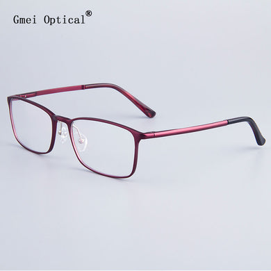 Full-Rim Eyeglasses Frame Brand Designer Business Men Frame Hydronalium Glasses With Spring Hinge On Legs GF521
