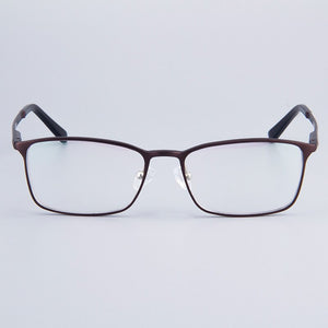 Full-Rim Eyeglasses Frame Brand Designer Business Men Frame Hydronalium Glasses With Spring Hinge On Legs GF521