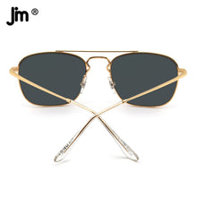 Load image into Gallery viewer, Glass Lenses Men Women Square Sunglasses Brand Designer Metal Frame UV400