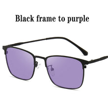 Load image into Gallery viewer, Glasses Color Changing Sunglasses Simple Glasses Ocean Lens Anti-blue Glasses Cat&#39;s Eye Glasses