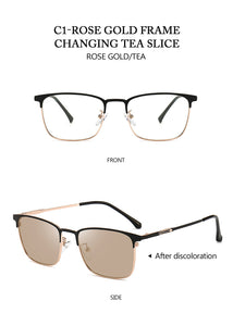 Glasses Color Changing Sunglasses Simple Glasses Ocean Lens Anti-blue Glasses Cat's Eye Glasses