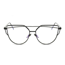 Load image into Gallery viewer, Glasses Women Vintage Cateye Eyeglasses Frame Metal Myopia Optical Eyewear Transparent Lens Comfort Light Spectacle
