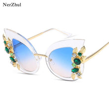 Load image into Gallery viewer, Gray Gradient Big Clear Oversized Sunglasses Shades Large Ladies Glasses Festival Lunette De Soleil Femme CAAJ07