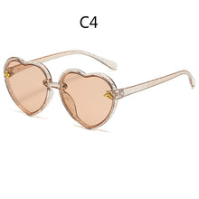 Load image into Gallery viewer, Heart Kids Sunglasses Children Retro Cute Pink Cartoon Sun Glasses Frame Girls Boys Baby Sunglasses UV400 Eyewear