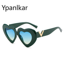 Load image into Gallery viewer, Heart Shaped Sunglasses Women  Brand Retro Cat Eye Sun Glasses Designer Travel Party Shades Glasses UV400