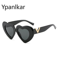 Load image into Gallery viewer, Heart Shaped Sunglasses Women  Brand Retro Cat Eye Sun Glasses Designer Travel Party Shades Glasses UV400