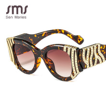 Load image into Gallery viewer, Heavy Metal Cateye Sunglasses Women Vintage Metal Eyewear For Men Mirror Retro Red Black Oculos De Sol Feminino UV400