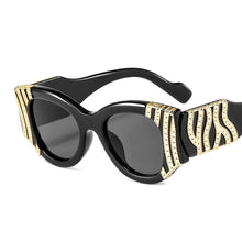 Load image into Gallery viewer, Heavy Metal Cateye Sunglasses Women Vintage Metal Eyewear For Men Mirror Retro Red Black Oculos De Sol Feminino UV400