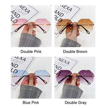 Load image into Gallery viewer, Hexagon Sunglasses Women Brand Designer  Gradient Lens Sun Glasses For Women Square Oversized Shades Female Lady