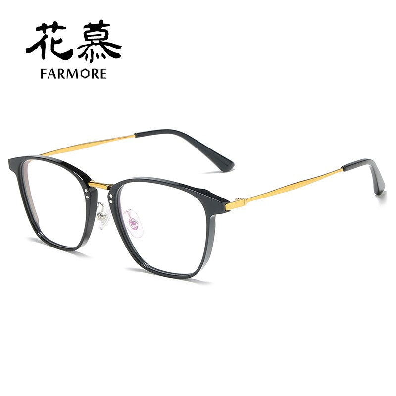 High Density with Myopia Glasses Option Square Casual Full Frame Plain Glasses Spectacle Frame 3060