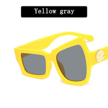 Load image into Gallery viewer, Hip Hop Funny Glasses with Raised Eyebrows on One Side Irregular Personality Sunglasses Summer UV400 Sunglass for Men