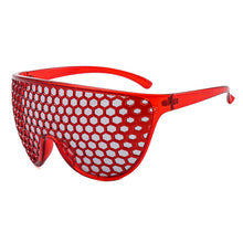 Load image into Gallery viewer, Honeycomb Oversized Sunglasses 2023 Women Men  Brand Windproof Sunglasses Female Driving Goggles De Sol Oculos