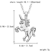 Load image into Gallery viewer, Fashion Horse Necklace For Girls Children Kids Enamel Cartoon Horse jewelry accessories Women Animal Necklace Pendant Party