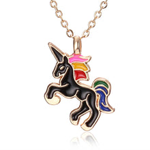 Load image into Gallery viewer, Fashion Horse Necklace For Girls Children Kids Enamel Cartoon Horse jewelry accessories Women Animal Necklace Pendant Party