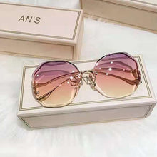 Load image into Gallery viewer, INS Gradient Sunglasses Exquisite Irregular Rimless Sunglasses For Women Girls Decorative Glasses Travel Holiday Glasses