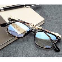 Load image into Gallery viewer, Japan Handmade Arrow Silver Glasses Frame 52-19-148 for Unisex Imported Italy Plank Lightweight for Optical Prescription