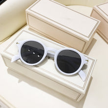 Load image into Gallery viewer, Jelly Green Round Sunglasses Women 2023 Brand Designer Rivets Oval Men Sun Glasses Retro 90s Small Shades Eyewear Oculos