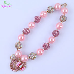 Fashion Jewelry Choker Necklace Chunky Bubblegum Necklaces & Pendants Charms Necklace For Kids Body Jewelry Pendant Necklace
