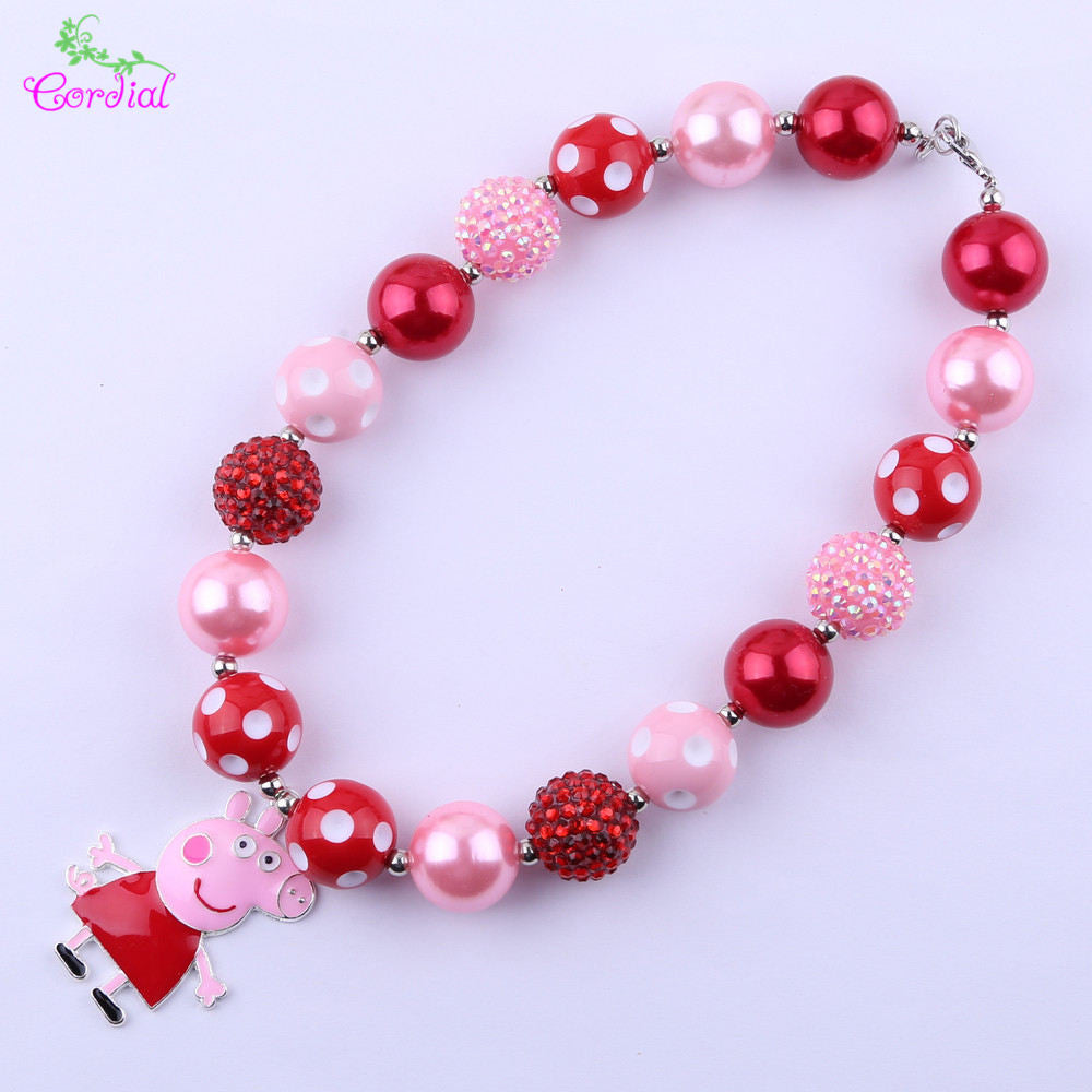 Fashion Jewelry Choker Necklace Chunky Bubblegum Necklaces & Pendants Charms Necklace For Kids Body Jewelry Pendant Necklace