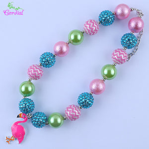 Fashion Jewelry Choker Necklace Chunky Bubblegum Necklaces & Pendants Charms Necklace For Kids Body Jewelry Pendant Necklace