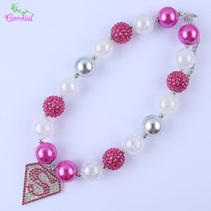 Fashion Jewelry Choker Necklace Chunky Bubblegum Necklaces & Pendants Charms Necklace For Kids Body Jewelry Pendant Necklace
